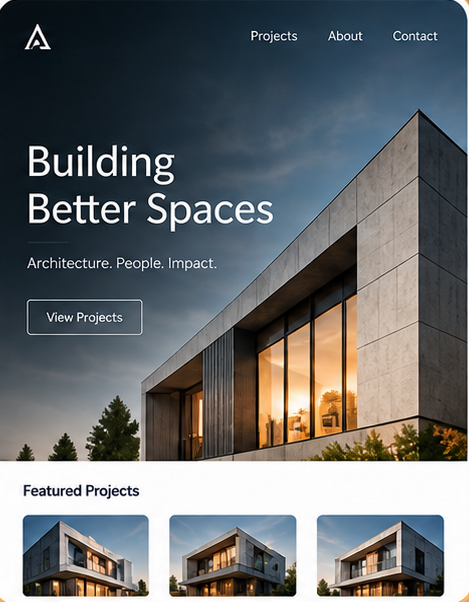 Executive portfolio template preview